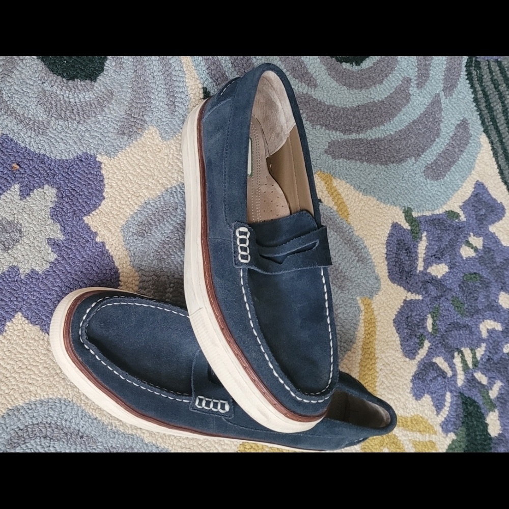 Hush Puppies Navy Loafers for Men